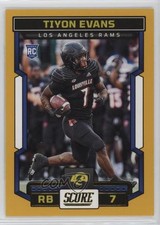 2023 Score Rookies Gold Tiyon Evans #336 3g6