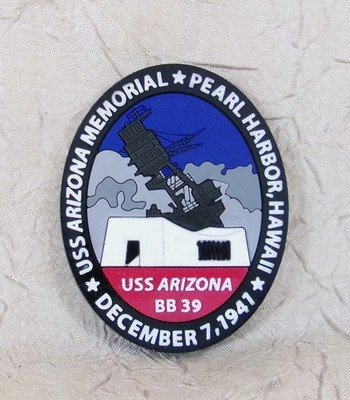 USS Arizona Memorial Souvenir Rubber Magnet Pearl Harbor Hawaii