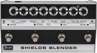 Fender Shields Blender Fuzz Brushed Aluminum Guitar Effects Pedal New in Box
