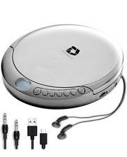 Deluxe Products CD Player Portable with 60 Second Anti Skip, Stereo Earbuds
