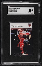 1986 Super Canasta NBA Stickers Michael Jordan SGC A Rookie RC HOF