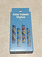 Kids Tablet Stylus, Universal, 4 Pack, Blue, Ages 6 , NIB