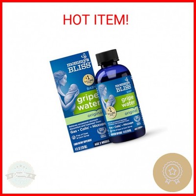 Mommy's Bliss Gripe Water Original, Infant Gas & Colic Relief, Gripe Water for B