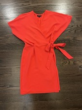 Topshop Dress Women’s Size 2 Wrap Dress Red