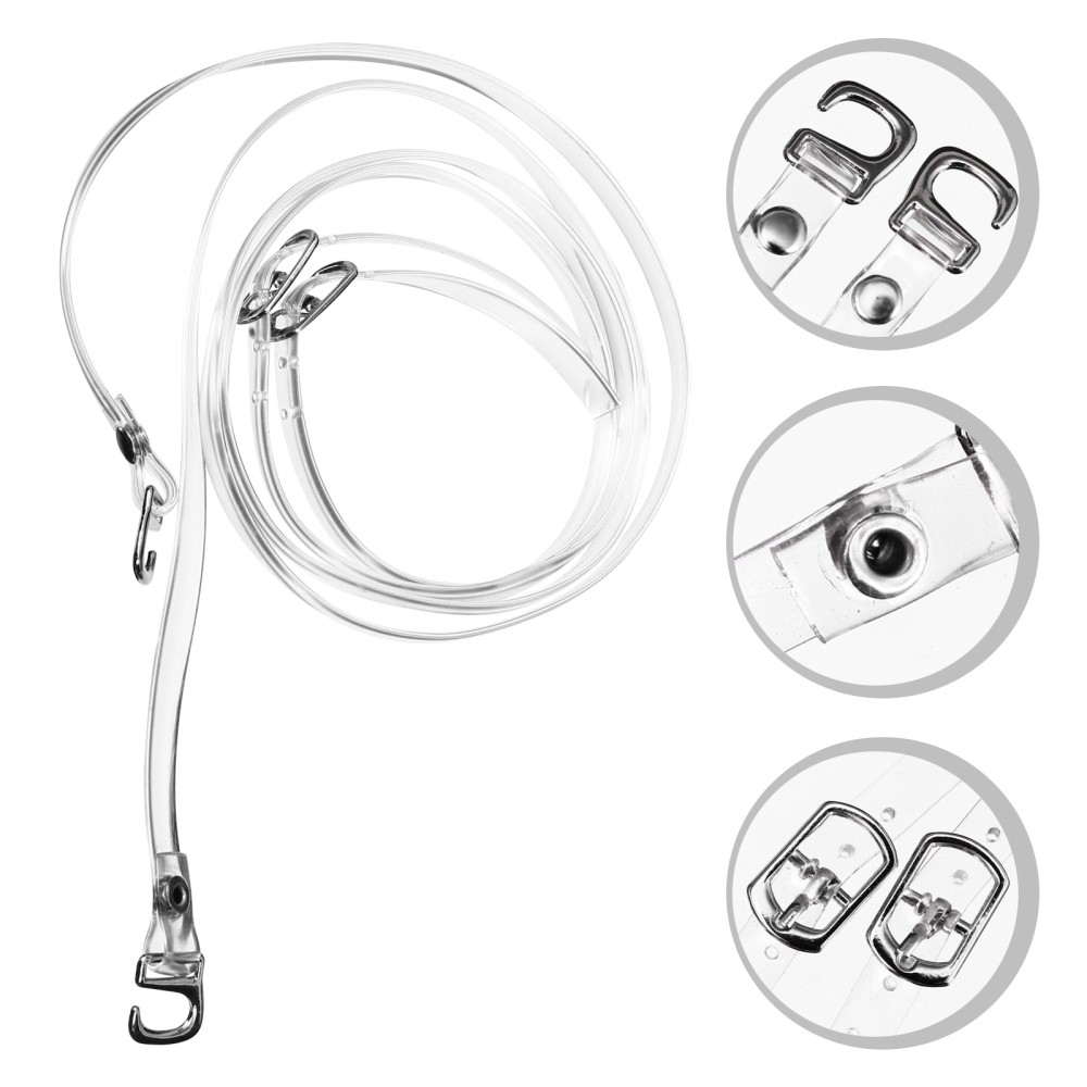 APL 1 Paio Elasticizzato Tacco Alto Cinghie Lacci Invisibili (Trasparente)