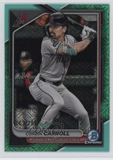 2024 Bowman Chrome Mega Box Aqua Mojo Refractor 63/299 Corbin Carroll #3 11oh