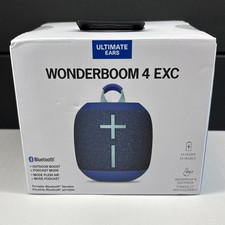 Ultimate Ears Wonderboom 4 EXC Blue Portable Waterproof Bluetooth Speaker NEW