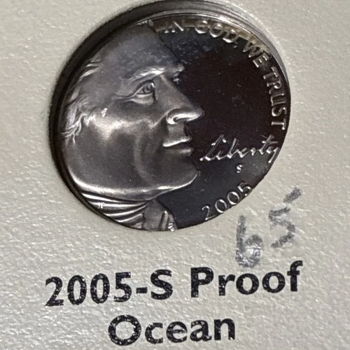 2005-S Jefferson Nickel Proof — photo from the most recent tracked eBay sale