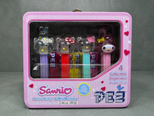 Hello Kitty  My Melody Pez Dispenser Lunch Box Tin Set by Sanrio