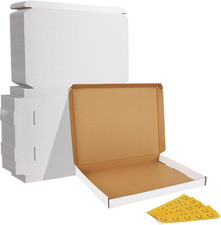12x9x1 inches Shipping Boxes Set of 25, White Corrugated Cardboard Box Literatur
