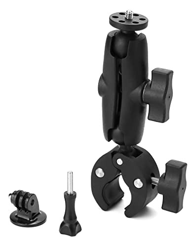 Support de guidon compatible caméra moto vélo fixation ajustable QWORK