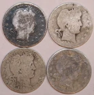 (4) Barber Quarters - About Good - 1896 1902 190?D 1915D - #2415BQ