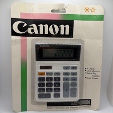 Vintage NOS Canon LS-83H Desktop Calculator Desk Office Solar Cell