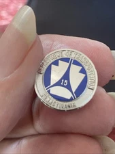 Vintage Transportation Department 15 years Pin Pennsylvania