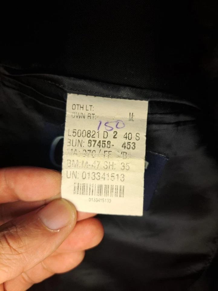 Traje Chaps Ralph Lauren 2 Piezas Para Hombre 42R Gris Lana Virgen Foto 4 de 4