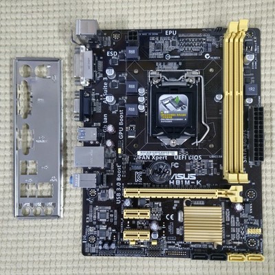 ASUS H81M-K : LGA1150 H81 mATX DDR3 + IO-Shield. Verified Working