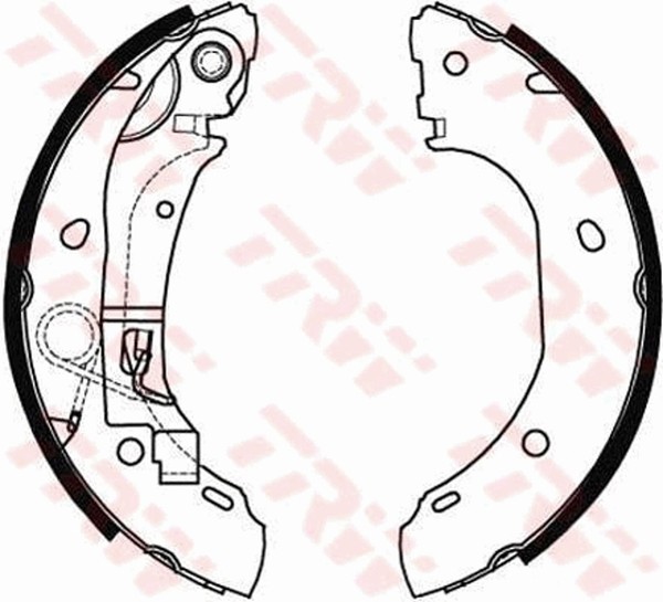 Trw Bremsbackensatz GS8472 FüR Fiat CitroËN Peugeot Boxer Ducato Jumper Bus 120-image