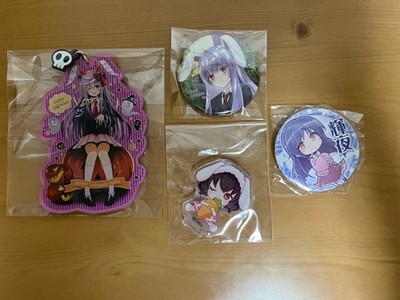 Touhou Project Inaba Tewi Kaguya Houraisan Suzunaan Pins Set Rare Limited