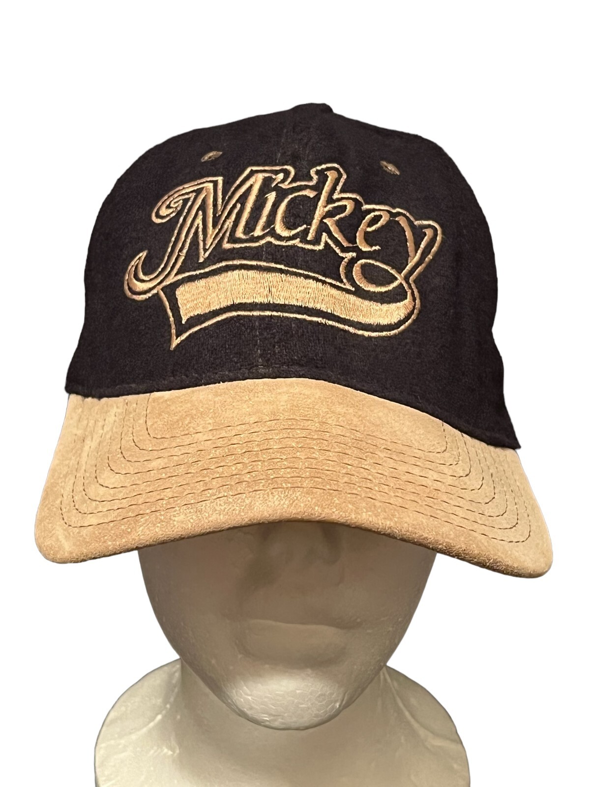 Vintage Disney Mickey Mouse Hat Script Spellout F… - image 1
