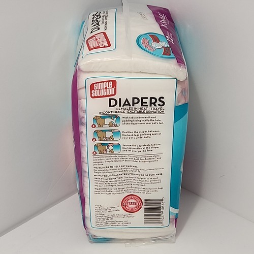 12 Ct X-Small Simple Solution Einweg Hundewindeln super saugfähig auslaufsicher - Bild 2 von 6