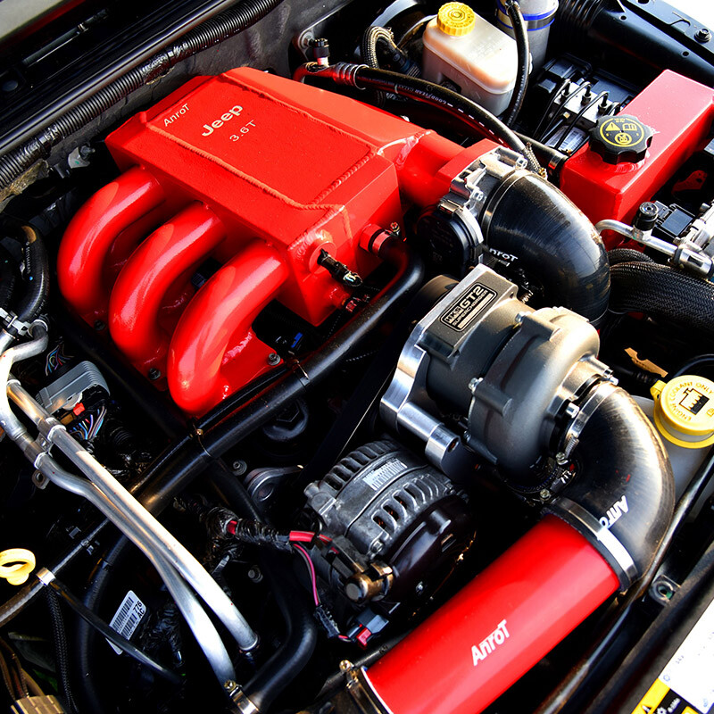 AnroTHKS GT27040L Centrifugal Supercharger Kit For Jeep Wrangler 3