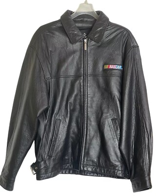 Vintage NASCAR 2000 Genuine Leather Jacket Size Medium READ | eBay