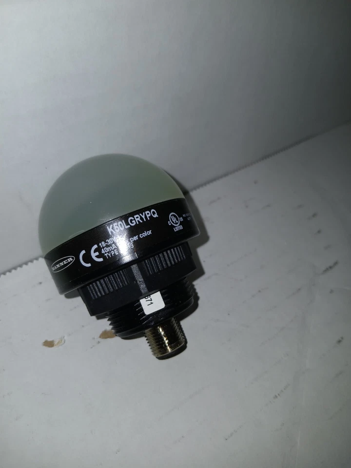 Banner K50LGRYPQ General Purpose LED Indicator 50mm 12-30VDC 150mA - Image 2 of 4