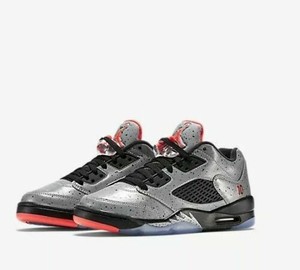 Nike Air Jordan 5 ret bajo Neymar BG Talla 4 EUR 36.5 (846316 025)  Plateado/Rojo/Negro | eBay
