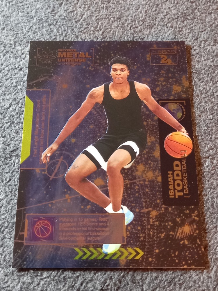 2021 SKYBOX METAL UNIVERSE CHAMPIONS ISAIAH TODD RC BASE CARD#2