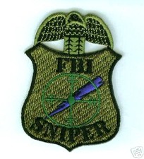 FBI FEDERAL BUREAU OF INVESTIGATION SNIPER OD SWAT FBI SNIPER iron-on PATCH