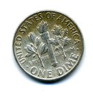 1964 P Roosevelt Dime US 10 Cent U.S America SILVER UNITED STATES 10c Coin #7412 — photo 2