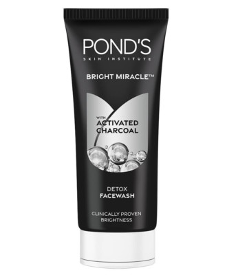 POND'S Bright Miracle Detox Facewash mit Aktivkohle 100gm 1er Pack