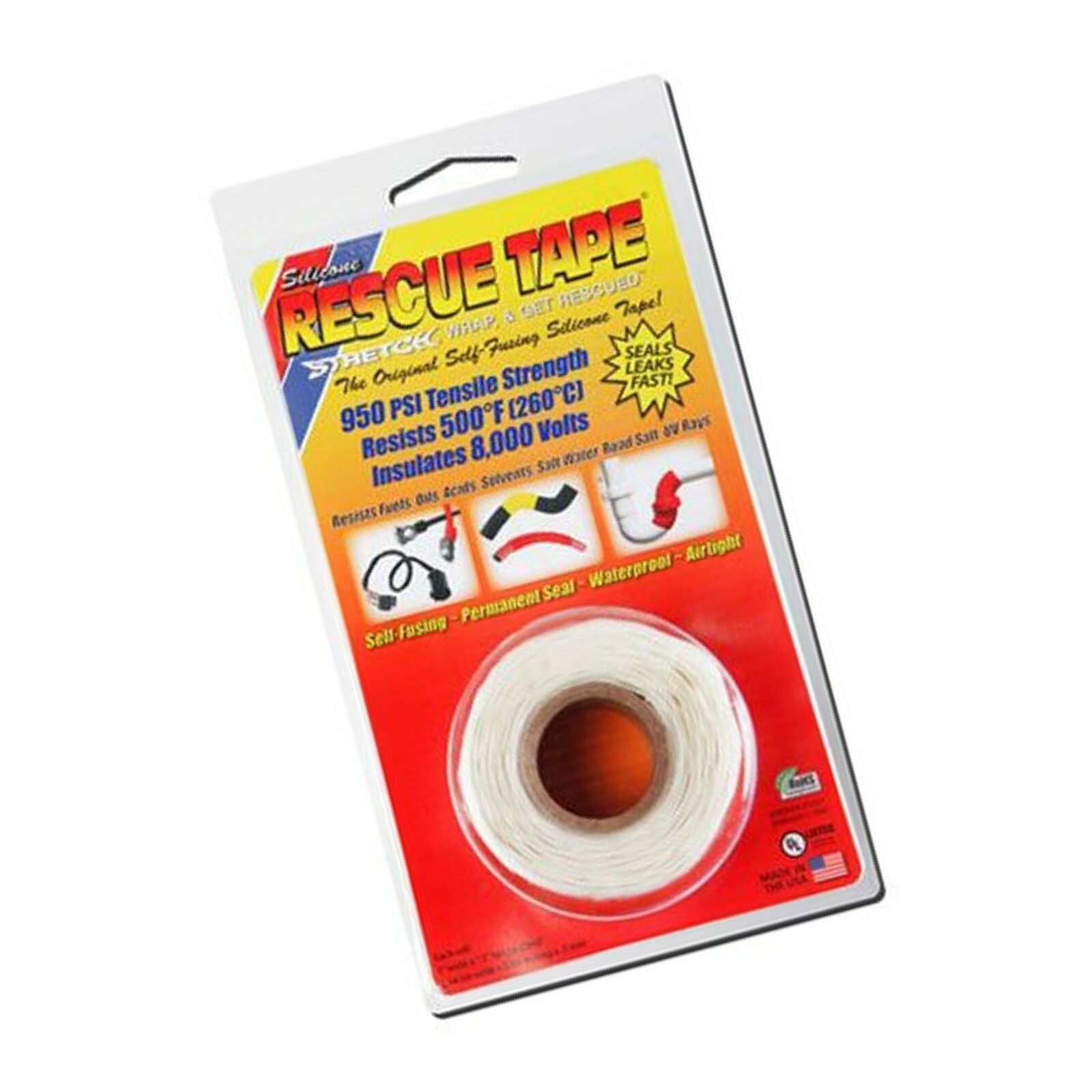 Rescue Tape Self-fusing Silicone Tape (Clamshell White, 1-Inch b