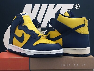 VTG 2003 NIKE DUNK HIGH UK10 EU45 MICHIGAN OG BTTYS SB