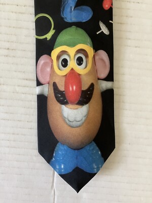 A Wally Wear Hasbro Men's Necktie Tie Polyester Mr. Potato Head 1996