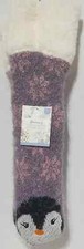 Ultimate Warmth Woman's Lurex Critter Slipper Sock Size L/XL 8-10 LOC TUB-129