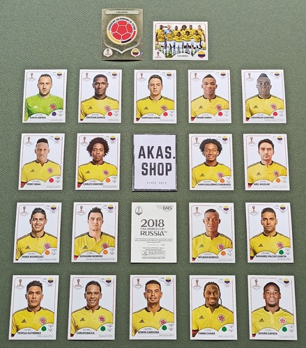 Juego de pegatinas de equipo de la Copa Mundial de la FIFA Rusia 2018 PANINI a elegir - Imagen 32 de 33