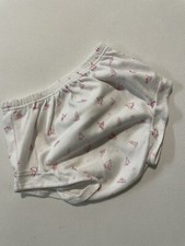 kissy Kissy Diaper Cover Bloomers 9-12 Mo Lighthouse Sailboats Pink  White