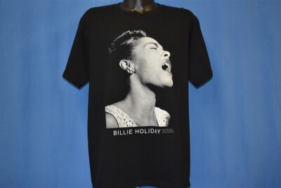 vtg 90s BILLIE HOLIDAY SINGING PORTRAIT 1997 JAZZ SWING BLUES MUSIC t-shirt L vtg 90s BILLIE HOLIDAY SINGING PORTRAIT 1997 JAZZ SWING BLUES MUSIC t-shirt L