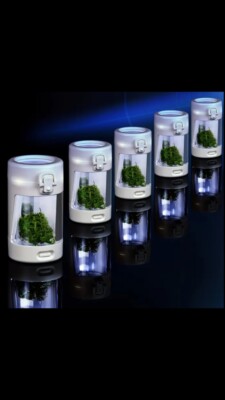 ABS storage jars, cigarette storage bottle with LED light,