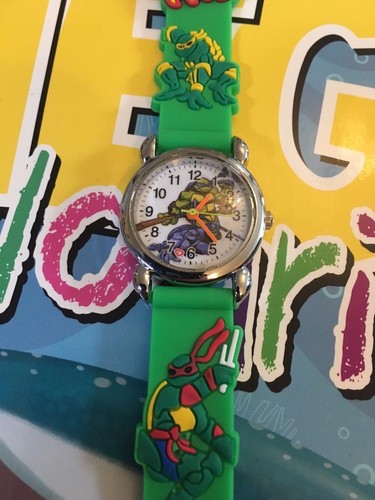 Kids Boys Girls Ninja Turtles Wristwatch Silicone Strap Wrist Watch Slim 3mm UK - Picture 13 of 26