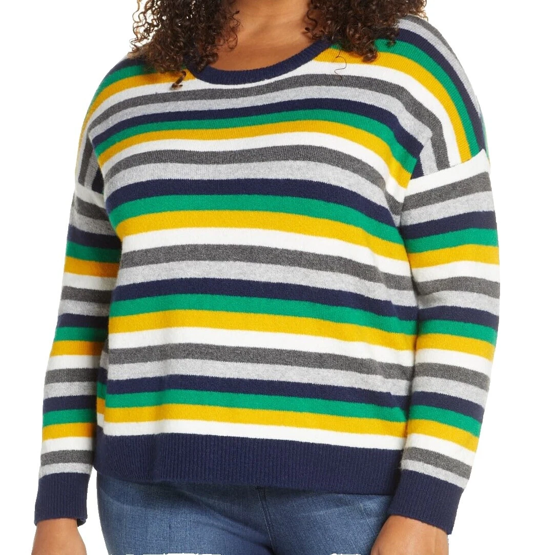 Striped Plus Size Sweaters for Women