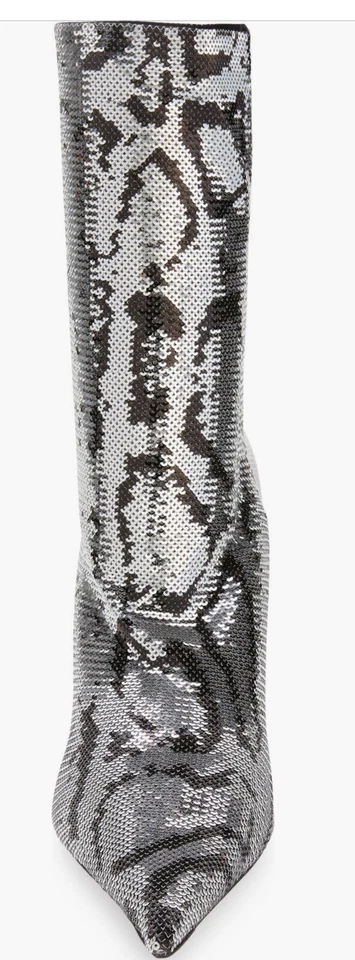 ⭐️ Botas Balenciaga Cuchillo Lentejuelas Piel de Serpiente $1500 Nuevas Foto 2 de 4