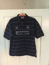 Manchester United 1999/2000 Away Football Shirt Umbro Vintage Youth / XXS
