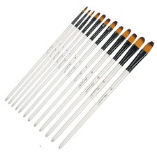 12PCS Artist Paint Brushes For Acrylic Oil Watercolour Painting Crafts Art Model