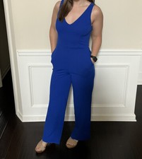 blue jumpsuit