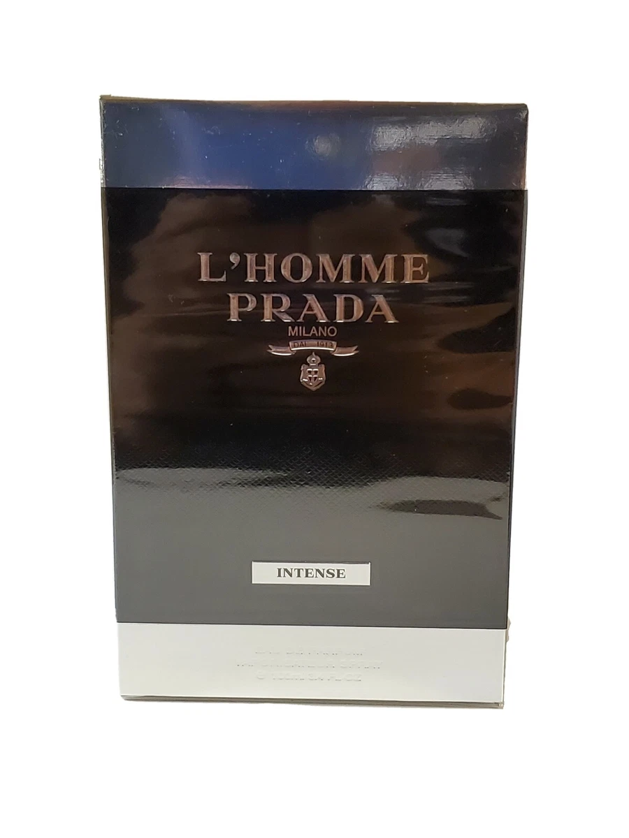 Prada L Homme Intense by Prada for Men 3.4 oz EDP Spray Brand New