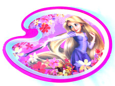RARE Disney Store Rapunzel 8" Plastic Children's Dinner Plate