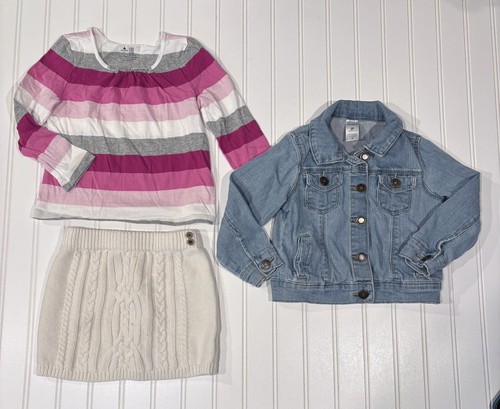 Girls Clothing Lot Size 3T (16 Pieces) Shirts Pants Skirts Jean Jacket - Picture 8 of 10