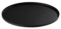 Deko-Tablett Kerzentablett Tablett Dekotablett Eisen Schwarz Ø 35 Cm